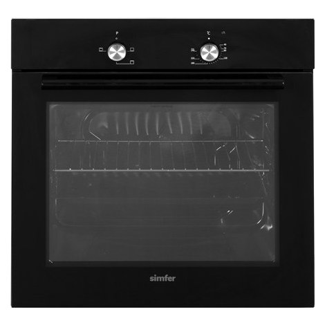 Simfer | 8004AERSP | Oven | 62 L | Electric | Manual | Mechanical control | Height 60 cm | Width 60 cm | Black - 2